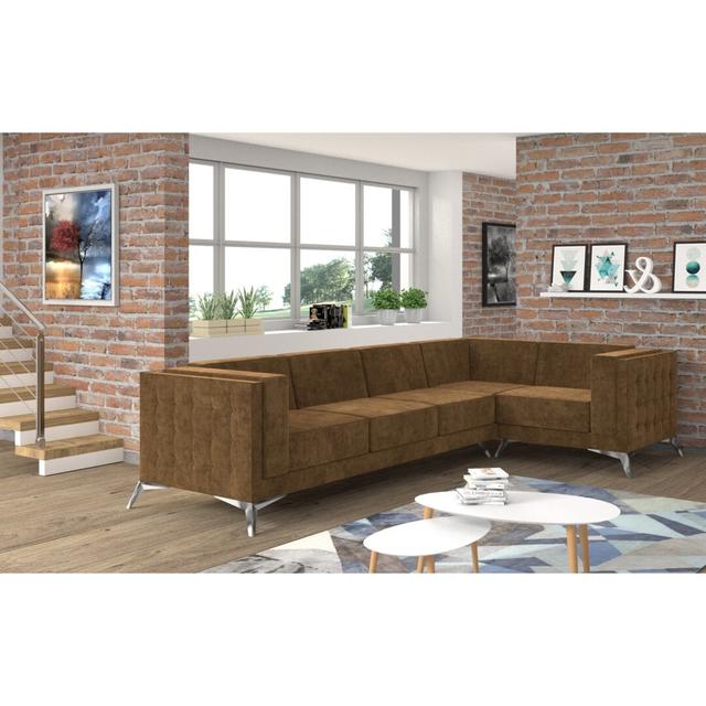 Ecksofa Magnus Mercer41 Polsterfarbe: beige, Ausrichtung: Rechts ausgerichtet on Productcaster.