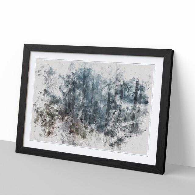 Forest Pathway - Picture Frame Painting East Urban Home Frame Option: Black, Size: 27cm H x 36cm W x 2cm D on Productcaster.