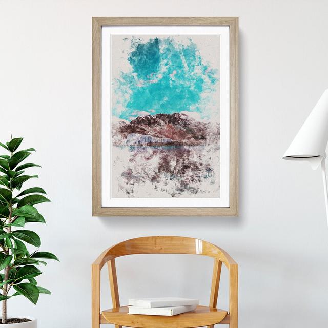 Pastoruri Glacier in Peru Vol.2 - Picture Frame Graphic Art East Urban Home Size: 48cm H x 36cm W x 2cm D, Frame Option: Oak Framed on Productcaster.