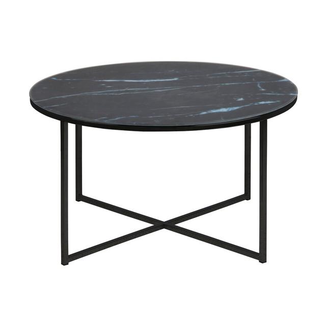 Bonilla Coffee Table Canora Grey Top Colour/Base Colour: Black Marble Top/Black Base on Productcaster.