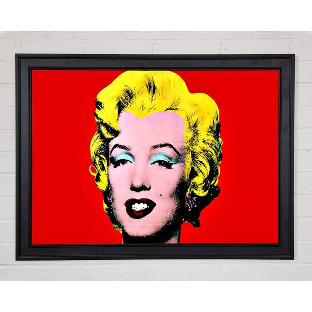 Marilyn Monroe Red - Print Rosalind Wheeler Size: 84.1cm H x 118.9cm W x 1.5cm D on Productcaster.