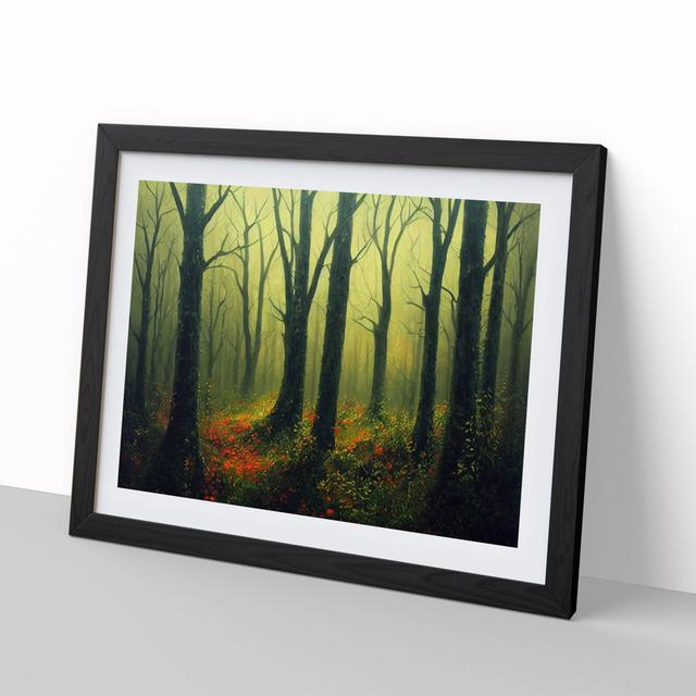 Forest Vol.3 - Picture Frame Painting Alpen Home Size: 25cm H x 34cm W x 2cm D, Frame Colour: Black Framed on Productcaster.