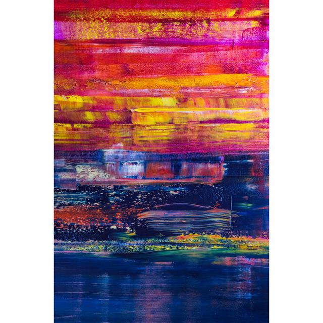 Abstract Painted Canvas by Vimvertigo - Wrapped Canvas Painting Metro Lane Size: 30cm H x 20cm W on Productcaster.