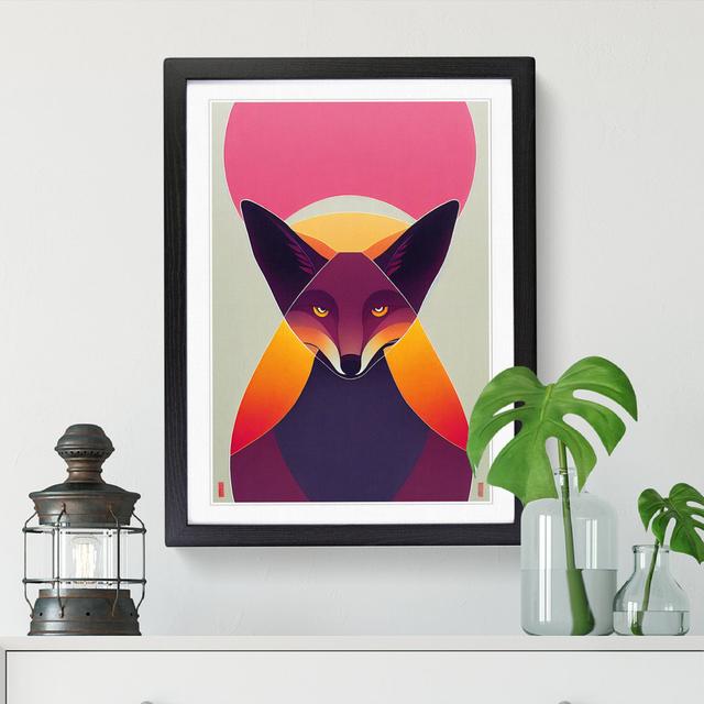 Stewartsville Surrealistic Fox - Print Alpen Home Frame Option: Black, Size: 34cm H x 25cm W x 2cm D on Productcaster.