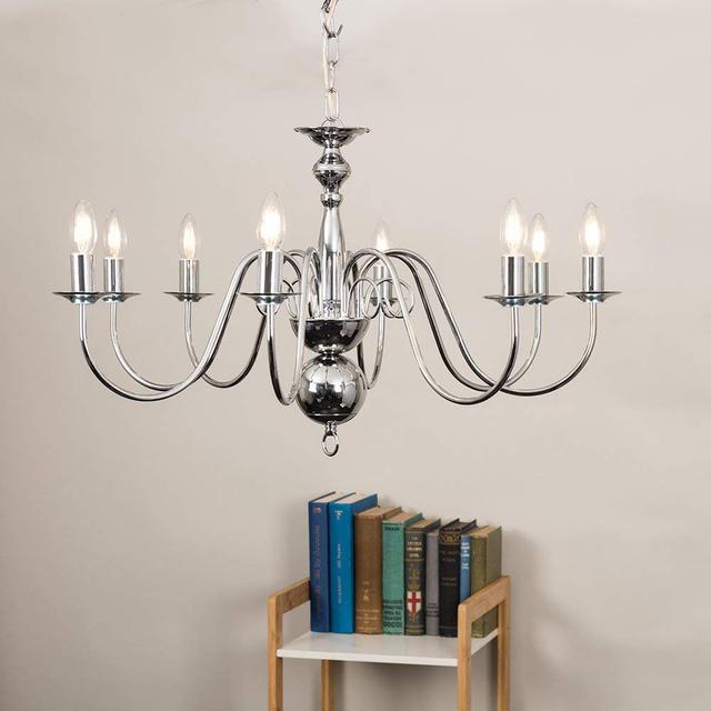 Agnon 1 - Light Chandelier Lily Manor Finish: Chrome on Productcaster.