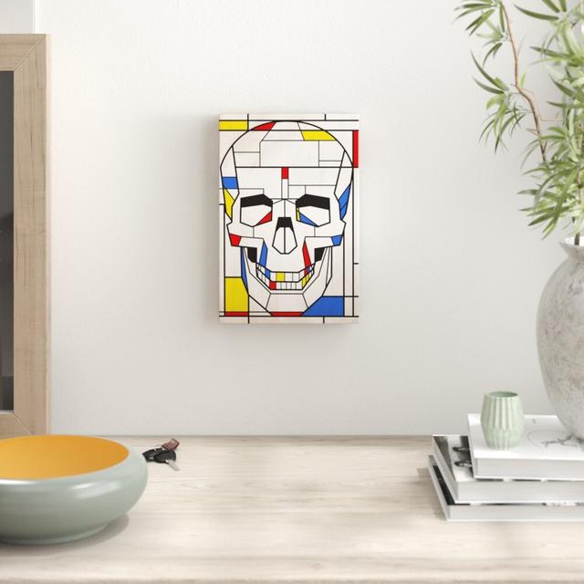 'Skull No. 1' Graphic Art on Canvas East Urban Home Size: 38.1cm H x 25.4cm W on Productcaster.