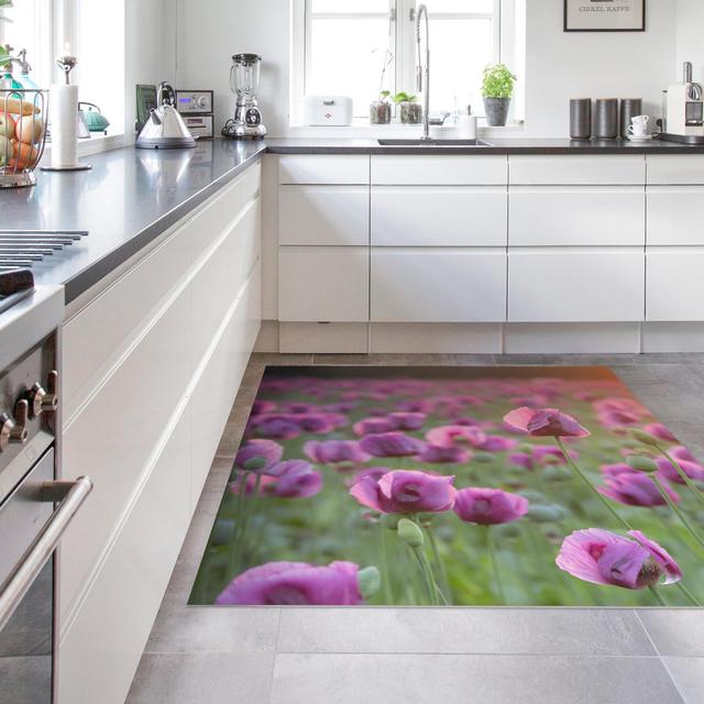 Square Granthem Floral Machine Woven Area Rug East Urban Home Rug Size: Square 140cm on Productcaster.