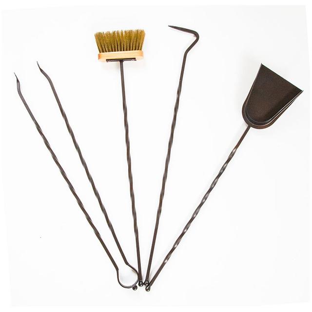 Abyssinia 4 Piece Iron Fireplace Tool Set Symple Stuff on Productcaster.