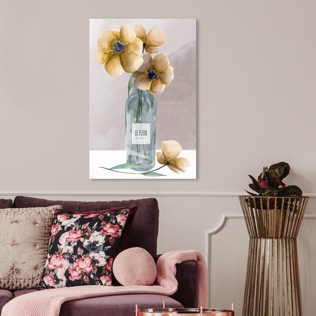 Le Fleur Du France - Wrapped Canvas Print East Urban Home Size: 38.1 cm H x 25.4 cm W x 3.8 cm D on Productcaster.