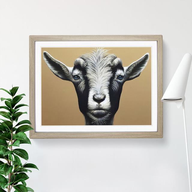 Goat Modern - Single Picture Frame Print Brambly Cottage on Productcaster.