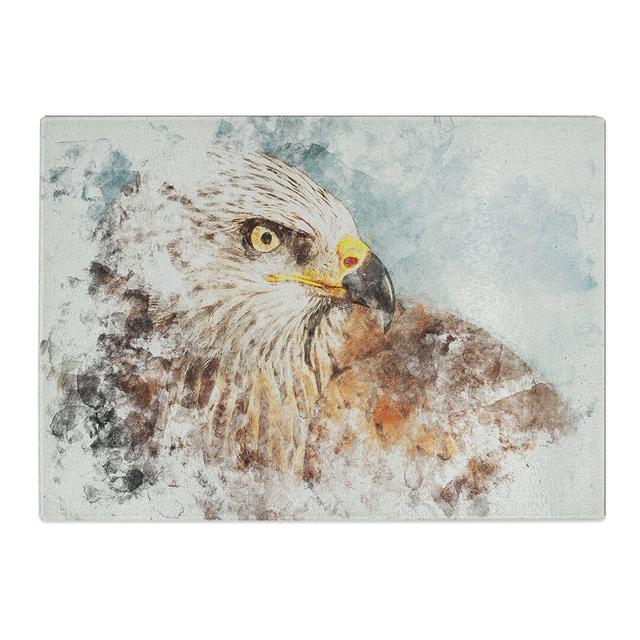 Tempered Glass Portrait of a Red Kite Bird Chopping Board East Urban Home Size: 20 cm x 28.5 cm on Productcaster.