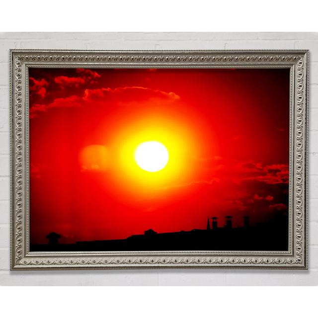 The Energy Of The Red Sun - Print Ebern Designs Size: 84.1cm H x 118.9cm W x 3cm D on Productcaster.