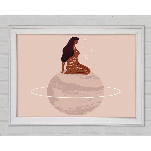 The Woman Planet - Single Picture Frame Art Prints Rosalind Wheeler Size: 42cm H x 59.7cm W x 1.5cm D on Productcaster.