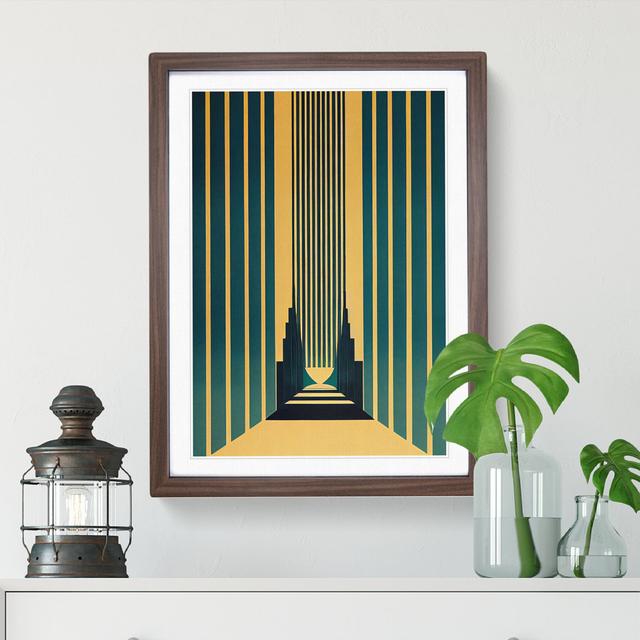 Art Deco Architecture No.1 Skyscraper - Single Picture Frame Print 17 Stories Frame Colour: Walnut Framed, Size: 46cm H x 34cm W x 2cm D on Productcaster.