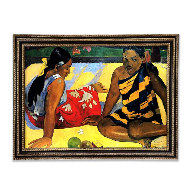 Gauguin Two Women From Tahiti Framed Print Rosalind Wheeler Size: 42cm H x 59.7cm W x 3cm D on Productcaster.