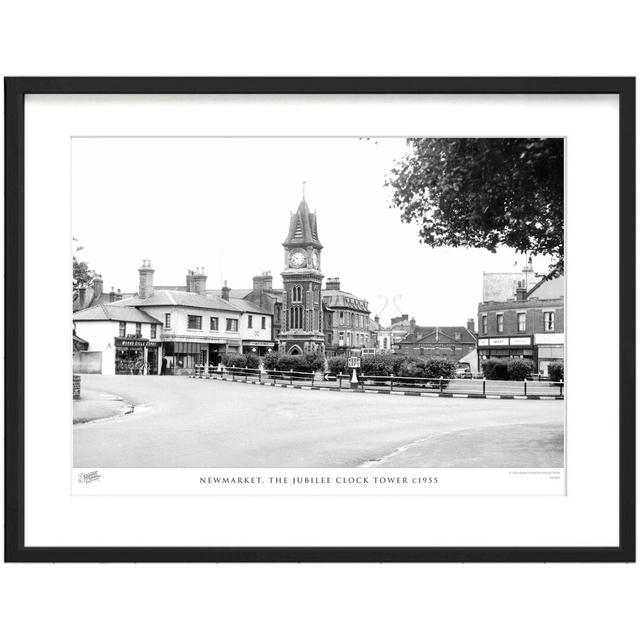 Newmarket, The Jubilee Clock Tower C1955 by Francis Frith - Single Picture Frame Print The Francis Frith Collection Size: 60cm H x 80cm W x 2.3cm D on Productcaster.