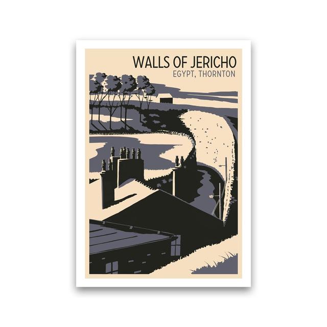 Walls of Jericho by Richard O'Neill - Graphic Art Print on Canvas Corrigan Studio Format: Unframed, Size: 40cm H x 30cm W x 1cm D on Productcaster.