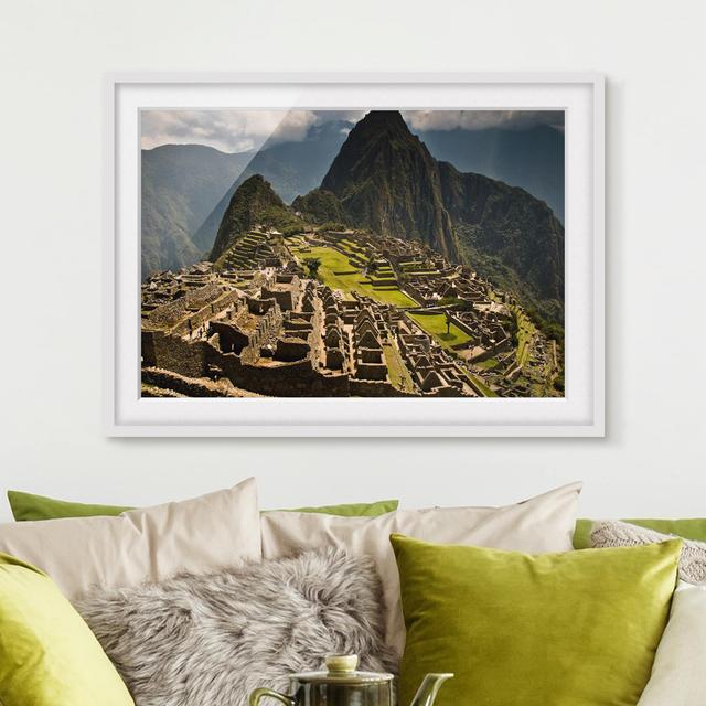 Machu Picchu - Picture Frame Photograph Print on Paper East Urban Home Frame Options: Matt white, Size: 40cm H x 55cm W x 2cm D on Productcaster.