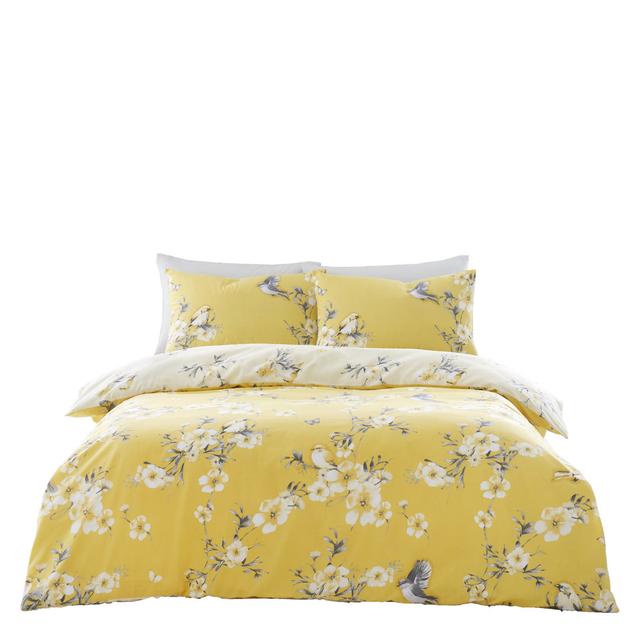 Andris Cotton Blend Floral Duvet Cover with Pillowcases Marlow Home Co. on Productcaster.