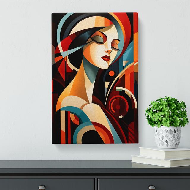 Deco Woman Abstract No.2 - Print Marlow Home Co. Size: 76cm H x 50cm W x 3cm D on Productcaster.