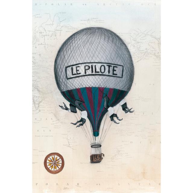 Vintage Hot Air Balloons II by Naomi McCavitt - Wrapped Canvas Painting Marlow Home Co. Size: 122cm H x 81cm W on Productcaster.