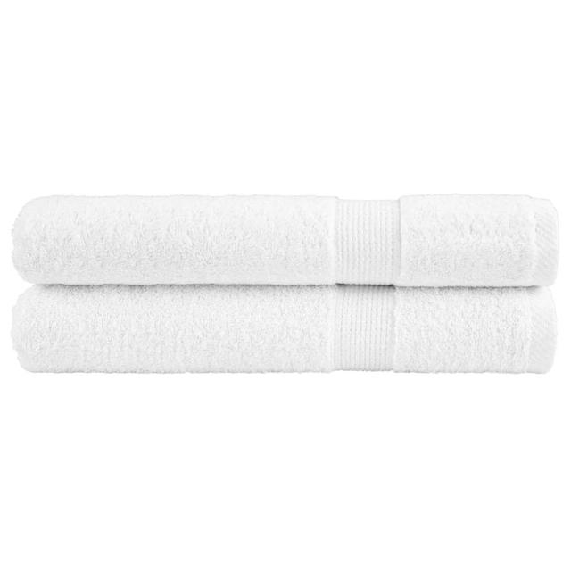 Rhylee 100% Cotton Bath Towels - Set of 2 (Set of 2) 17 Stories Colour: Highgloss Sand Grey on Productcaster.