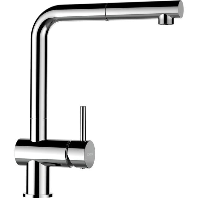 SCHOCK kitchen faucet Epos - high-pressure faucet with pull-out hose shower SCHOCK Finish: Chrome on Productcaster.