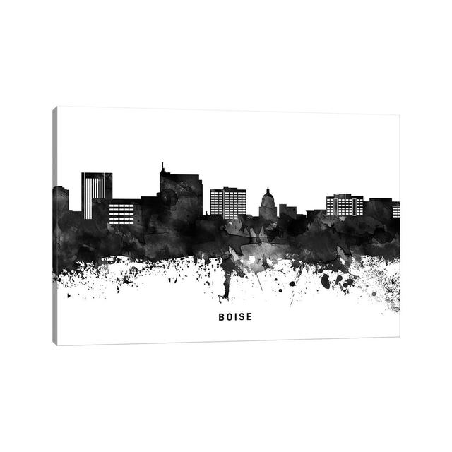 Boise Skyline Black & White Happy Larry Size: 101.6cm H x 152.4cm W x 3.81cm D on Productcaster.