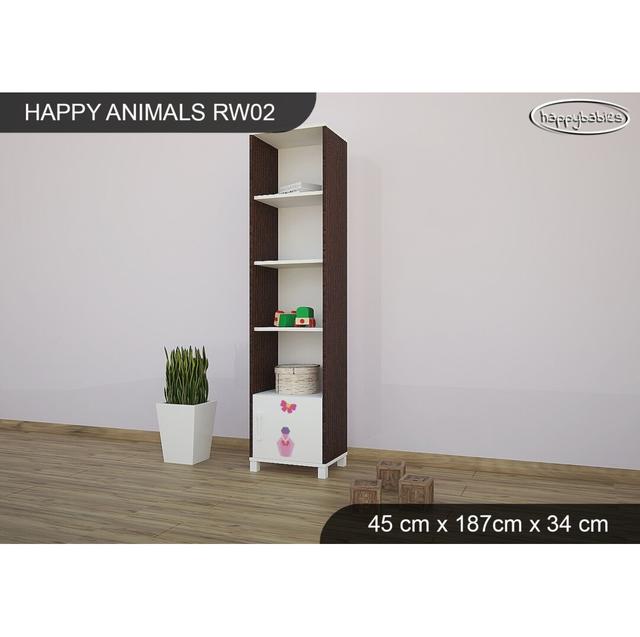 187cm H X 45cm W Cube Unit Kids Bookcase Happy Babies Colour: Wenge Chestnut on Productcaster.