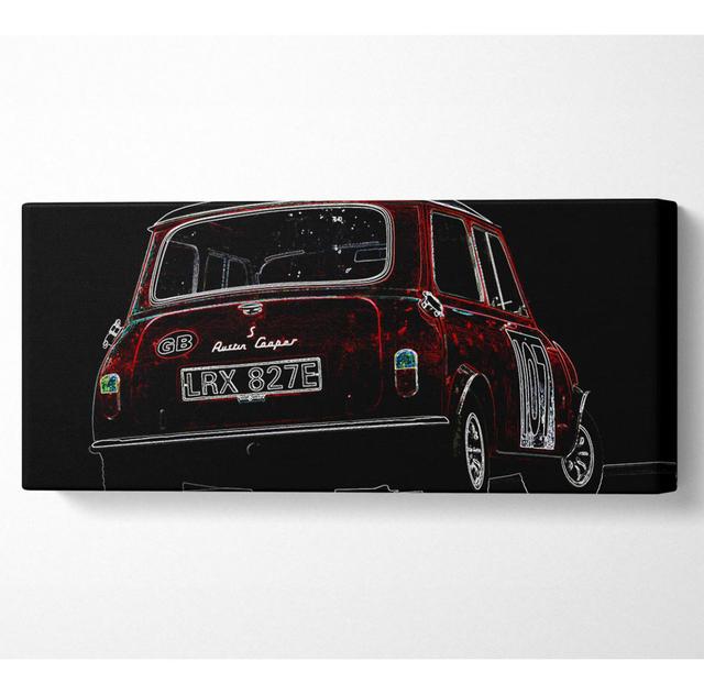 Mini Cooper Rear Panoramic Canvas Williston Forge Size: 71cm H x 162.5cm W on Productcaster.