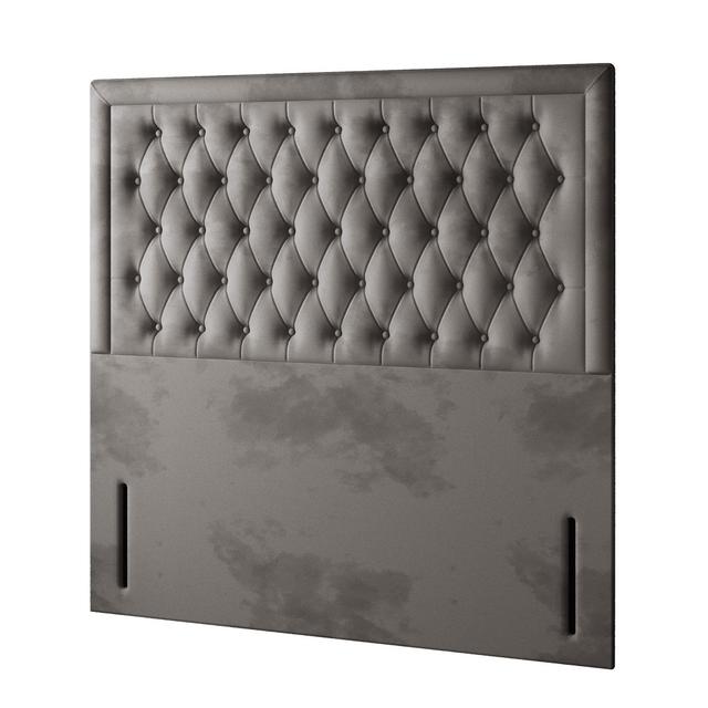 Scarborough Upholstered Headboard Rosdorf Park Size: Single (3'), Upholstery: Charcoal on Productcaster.