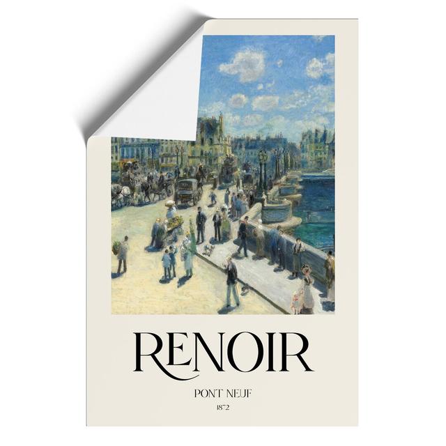 Pont Neuf In Paris by Pierre-Auguste Renoir - No Frame Print East Urban Home Size: 59cm H x 42cm W x 0.1cm D on Productcaster.