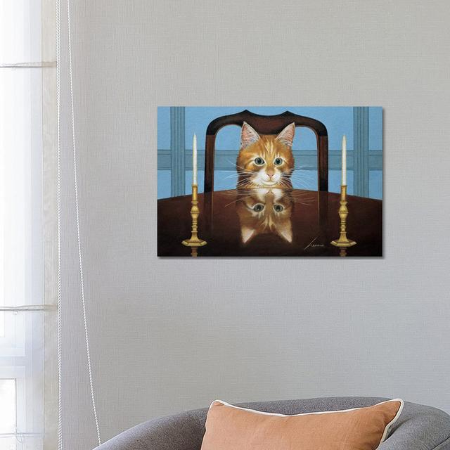 Lord Buffington Candlesticks by Lowell Herrero - Wrapped Canvas Graphic Art Happy Larry Size: 45.72cm H x 66.04cm W x 3.81cm D on Productcaster.