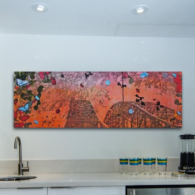 Moses Sunset by Tracy Silva Barbosa - Wrapped Canvas Panoramic Painting Print Marmont Hill Size: 51 cm H x 152 cm W on Productcaster.