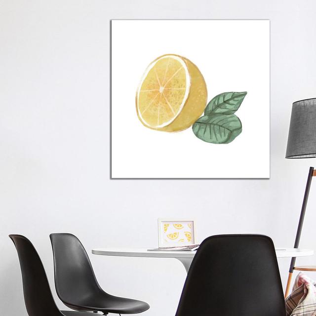 Citrus Limon IV by Bannarot - Wrapped Canvas Art Prints Rosalind Wheeler Size: 93.98cm H x 93.98cm W x 3.81cm D on Productcaster.