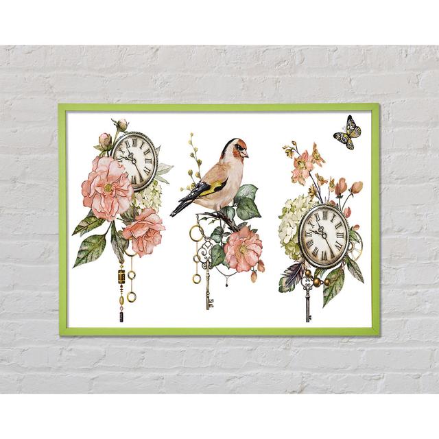 Fairwinds Three Floral Staments - Single Picture Frame Art Prints Ophelia & Co. Size: 21cm H x 29.7cm W x 2cm D on Productcaster.