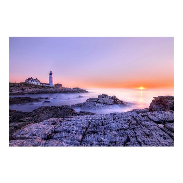 Lighthouse in the Morning Semi-Gloss Wallpaper Roll East Urban Home Material quality: Premium (150g/m²), Size: 4.8m x 320cm on Productcaster.