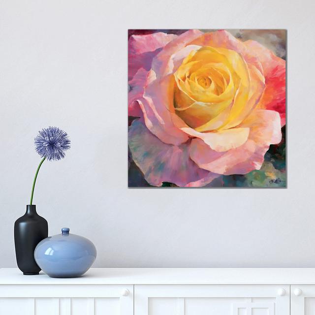 Flower I by Willem Haenraets - Wrapped Canvas Graphic Art ClassicLiving Size: 45.72cm H x 45.72cm W x 1.91cm D on Productcaster.