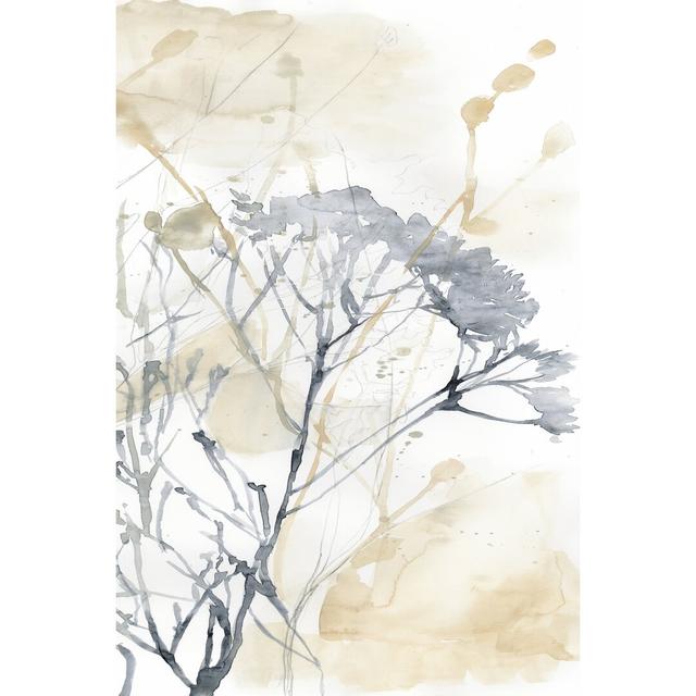 Wildflower Line Shape II by Jennifer Goldberger - Wrapped Canvas Painting Print Marlow Home Co. Size: 46cm H x 30cm W on Productcaster.