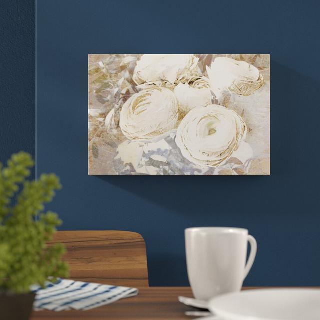 'Serving Ranunculus Gold' Graphic Art Print on Wrapped Canvas Oliver Gal Size: 51cm H x 76cm W on Productcaster.