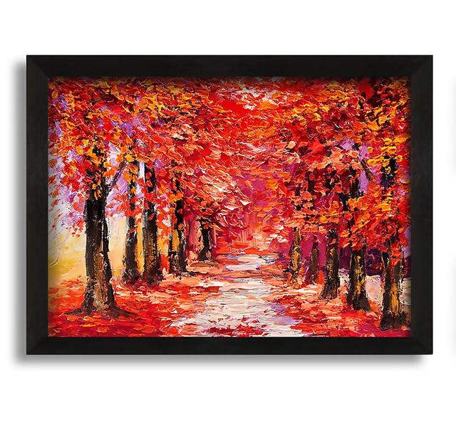 Red Delight - Picture Frame Painting on Canvas Ophelia & Co. on Productcaster.