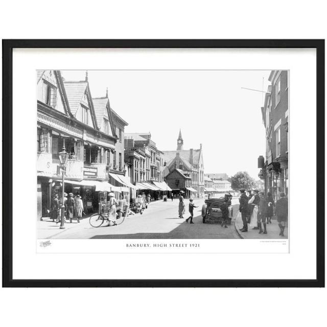 'Banbury, High Street 1921' by Francis Frith - Picture Frame Photograph Print on Paper The Francis Frith Collection Size: 28cm H x 36cm W x 2.3cm D on Productcaster.