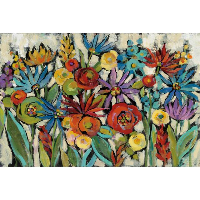 Confetti Floral I by Silvia Vassileva - Painting Print on Canvas ClassicLiving Size: 51cm H x 76cm W x 3.8cm D on Productcaster.