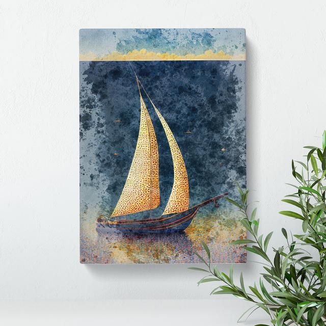 XC1022-4600X The Sailing Boat - Wrapped Canvas Graphic Art Breakwater Bay Size: 60cm H x 40cm W x 3cm D on Productcaster.