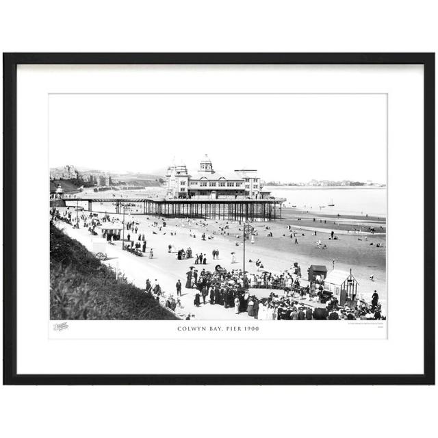 'Colwyn Bay, Pier 1900' by Francis Frith - Picture Frame Photograph Print on Paper The Francis Frith Collection Size: 28cm H x 36cm W x 2.3cm D on Productcaster.