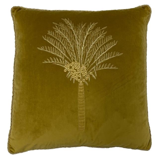 Square Throw Cushion furn. Fill Material: Polyester/Polyfill, Colour: Olive on Productcaster.