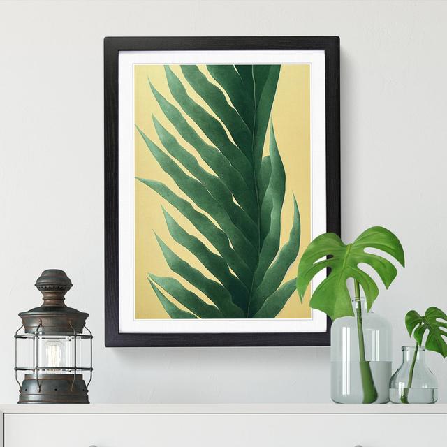 Bold Plant Leaves Vol.6 - Single Picture Frame Print 17 Stories Format: Grey Framed, Size: 64cm H x 46cm W x 2cm D on Productcaster.