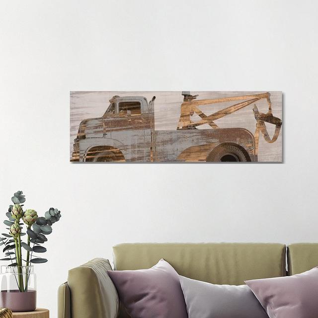 Trucks Curve by PI Studio - Wrapped Canvas Panoramic Painting Williston Forge Size: 40.64cm H x 121.92cm W x 1.91cm D on Productcaster.