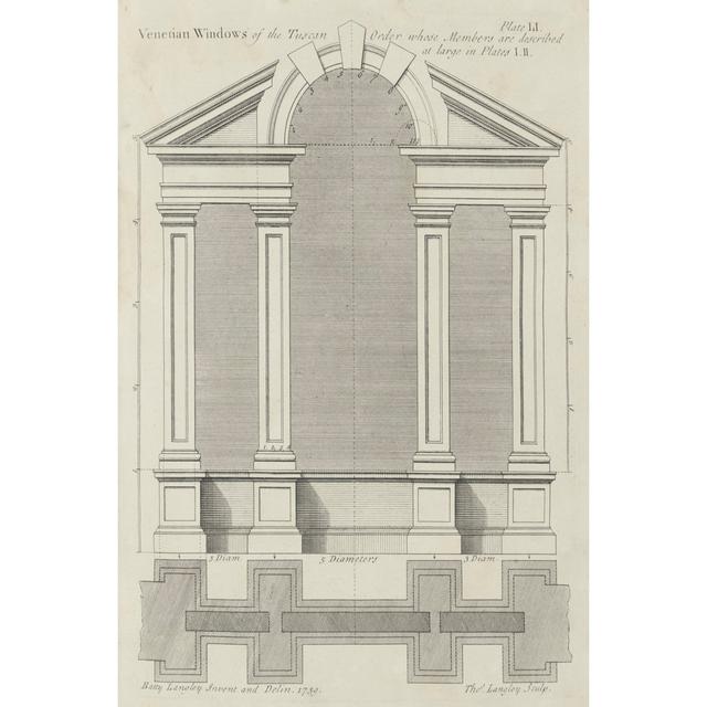 Venetian Windows of the Tuscan Order - Wrapped Canvas Illustration Williston Forge Size: 76cm H x 51cm W x 3.8cm D on Productcaster.