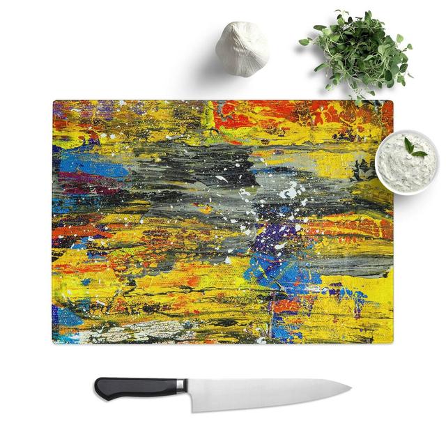 Tempered Glass Art Painting Vol.1 Chopping Board East Urban Home Size: 28.5 cm W x 20 cm L on Productcaster.